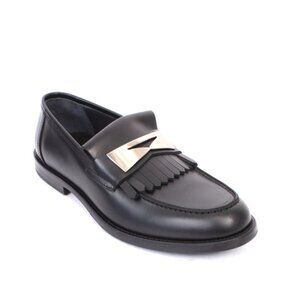 Giovanni Conti 7704a Black Leather Classic Dress Shoes
